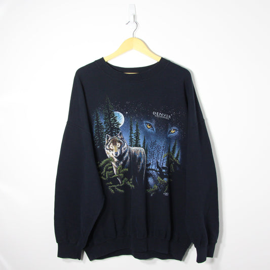 1990's Colorado Wolf Graphic Sweatshirt - XL