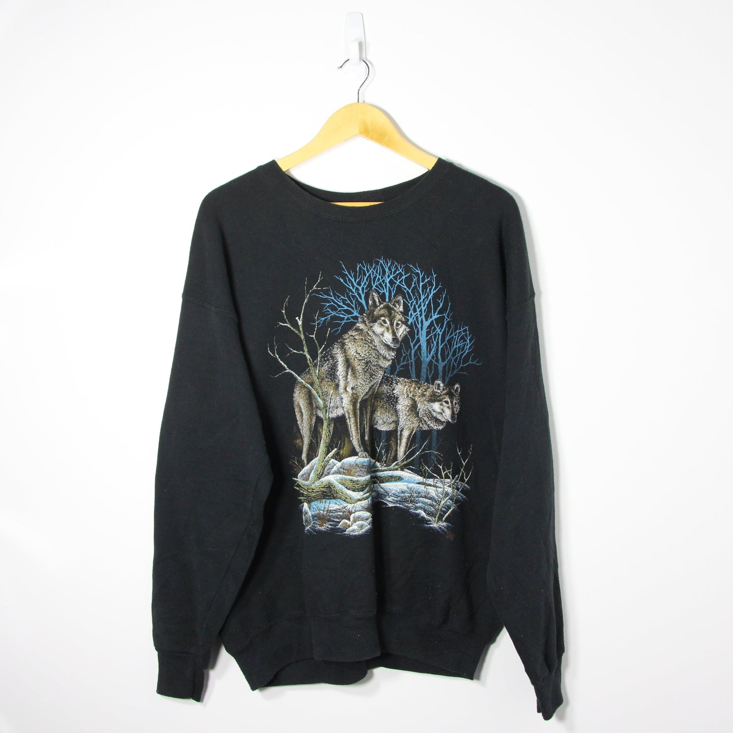 1990's Wolf Graphic Sweatshirt - L/XL