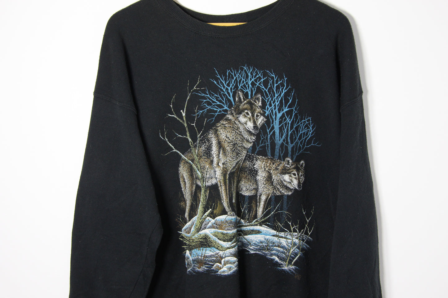 1990's Wolf Graphic Sweatshirt - L/XL