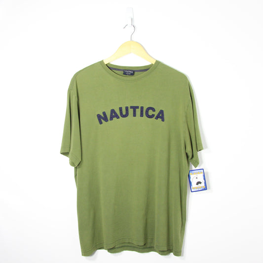 Vintage Nautica Spellout Tee - M