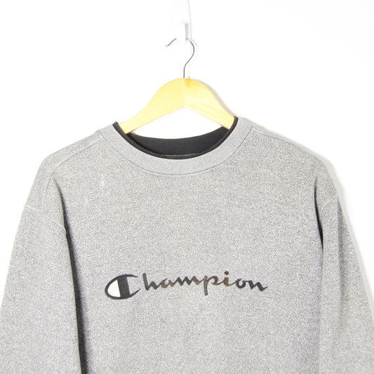 Vintage Champion Spellout Sweatshirt - S