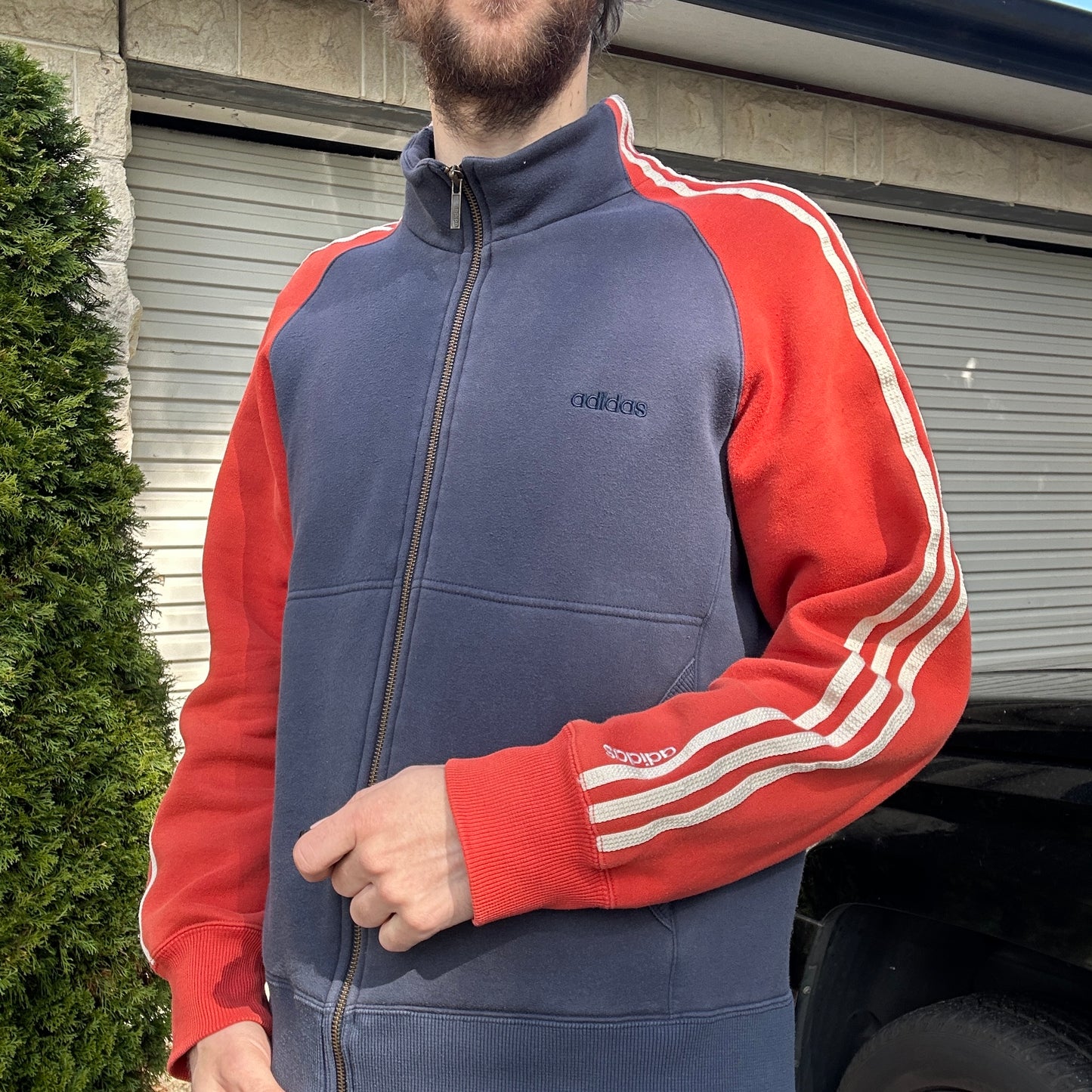 Vintage Adidas Zip Up Sweatshirt - S/M