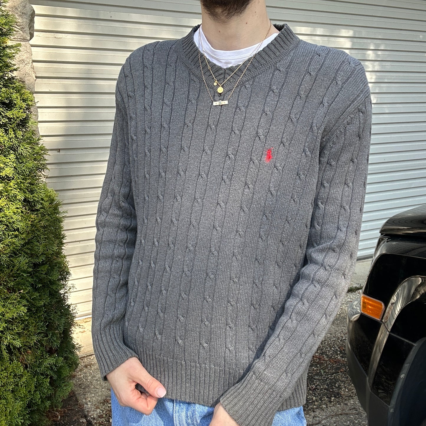 Vintage Ralph Lauren Cable Knit Jumper - M/L