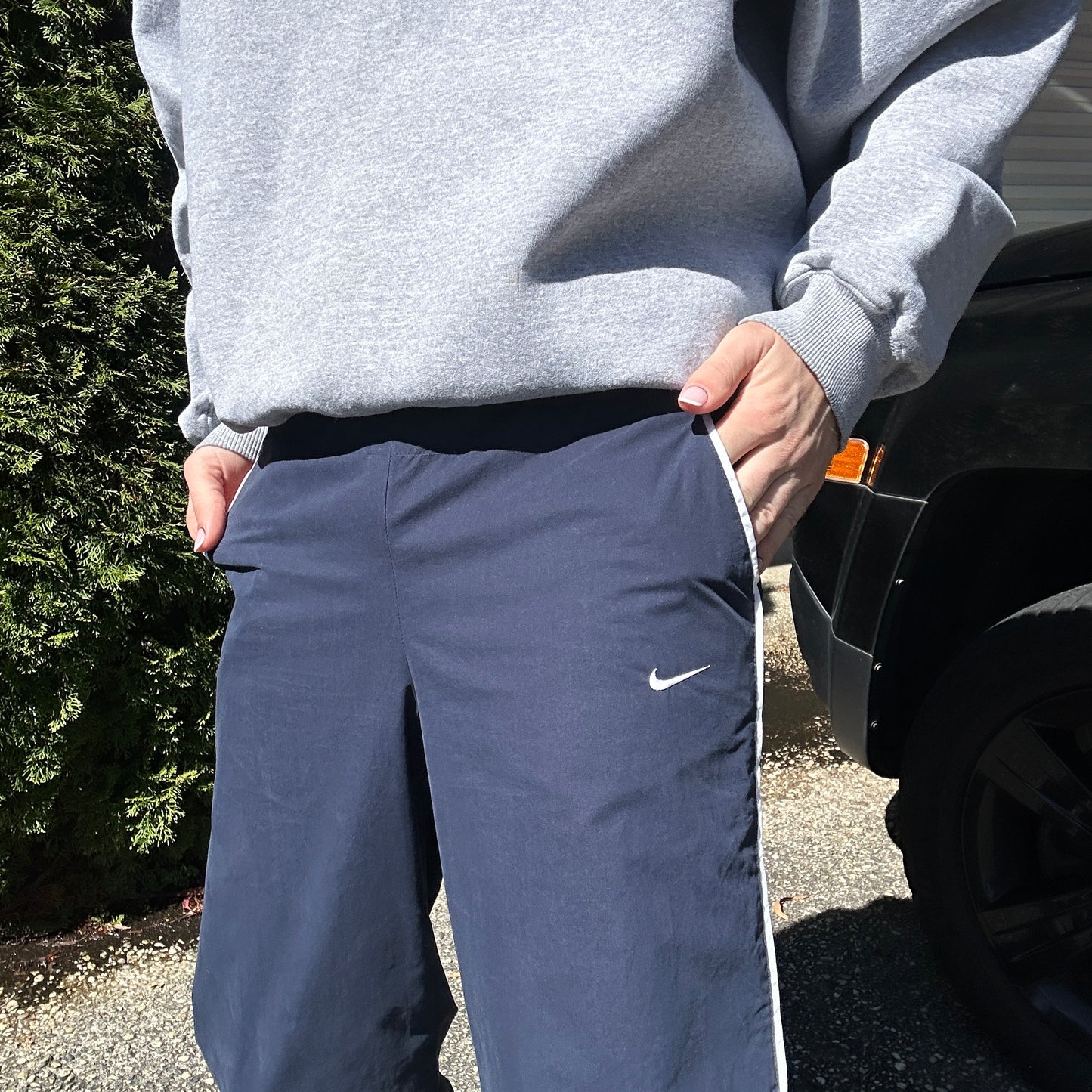 Vintage Nike Navy Track Pants - L(W)