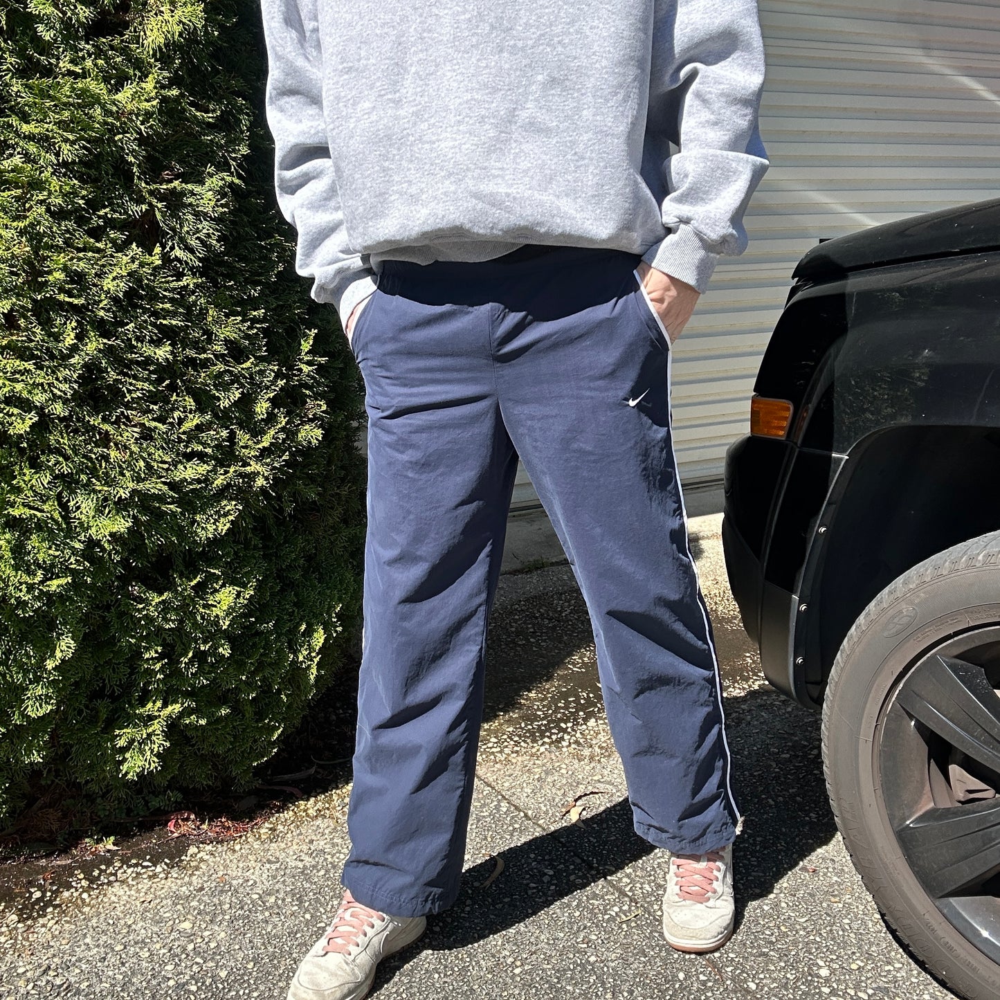 Vintage Nike Navy Track Pants - L(W)