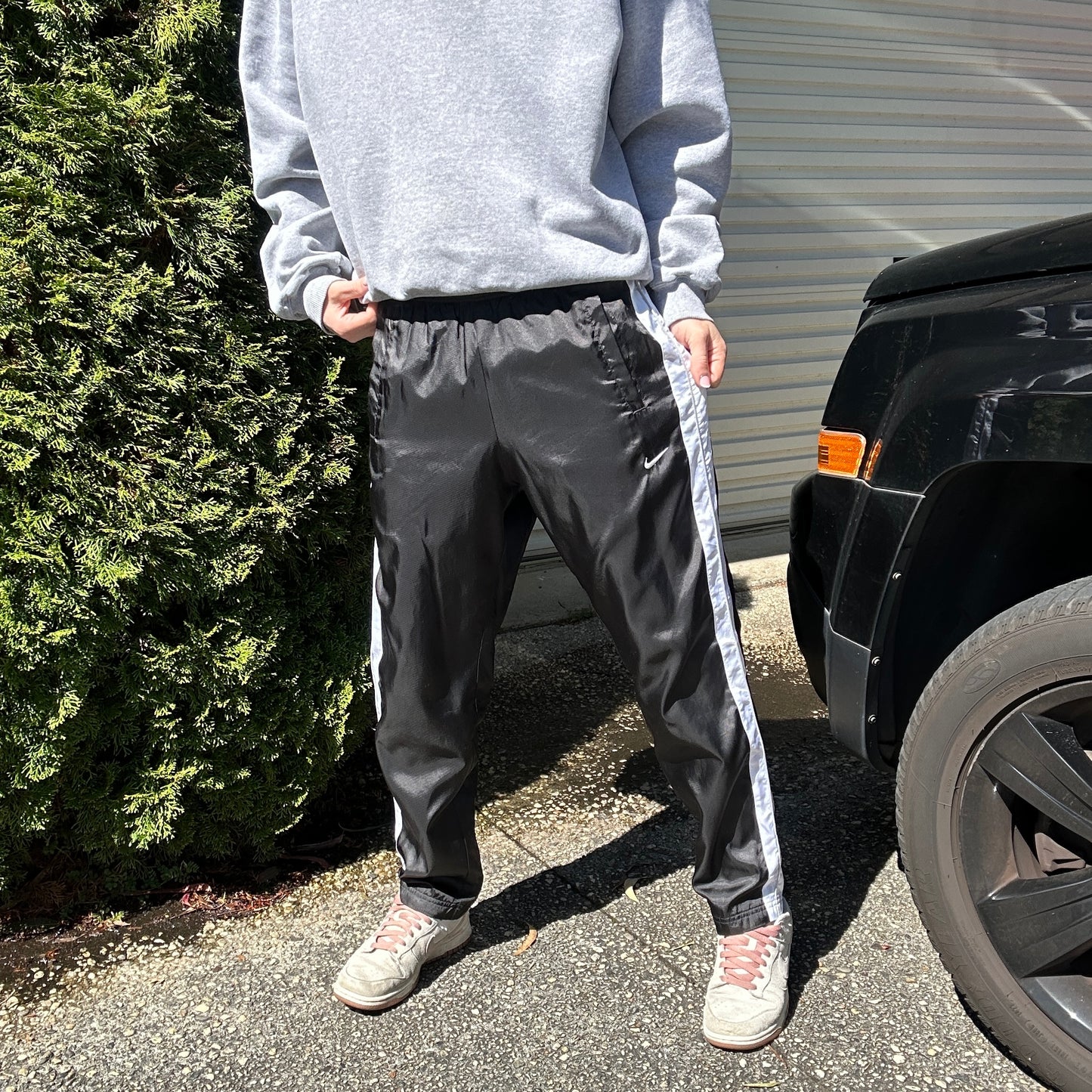 Vintage Nike Black Track Pants - S