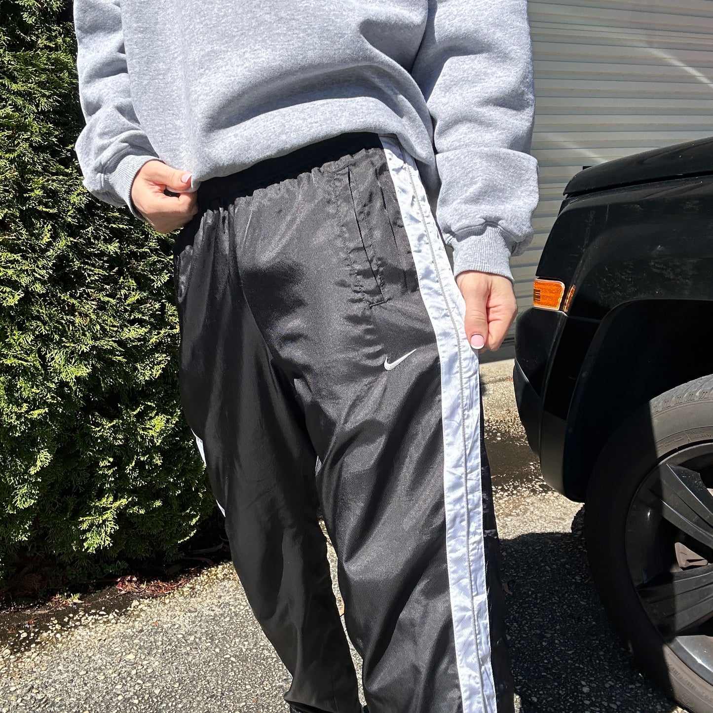 Vintage Nike Black Track Pants - S