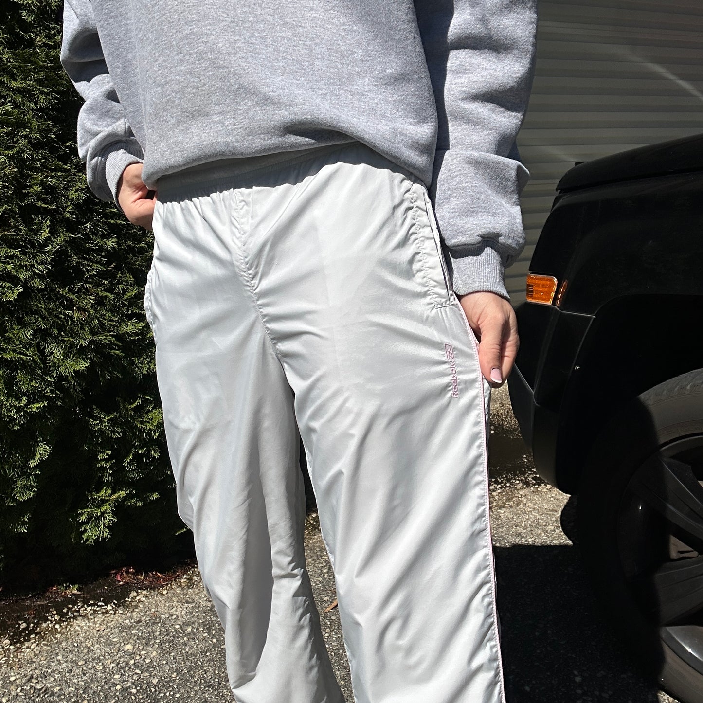 Vintage Reebok Grey Track Pants - S(W)