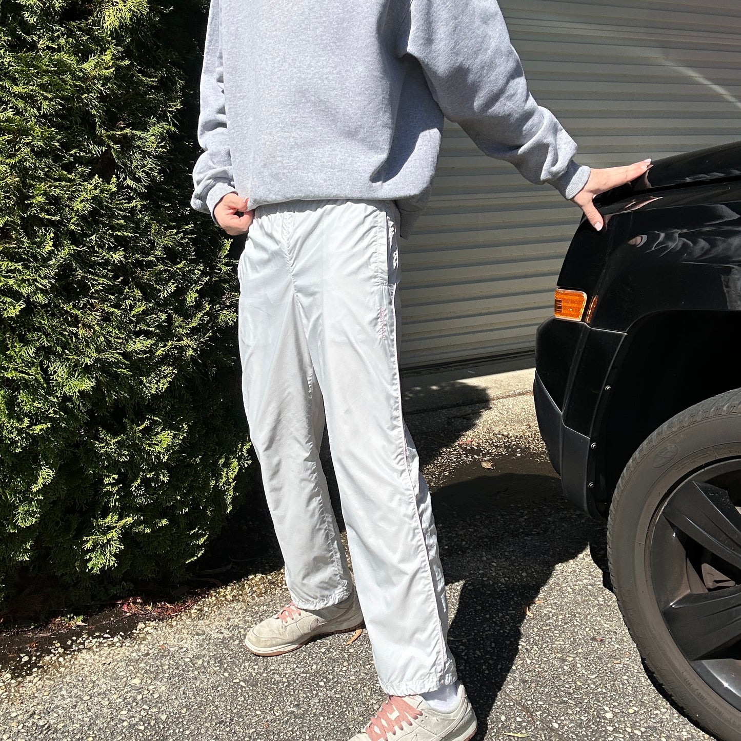 Vintage Reebok Grey Track Pants - S(W)