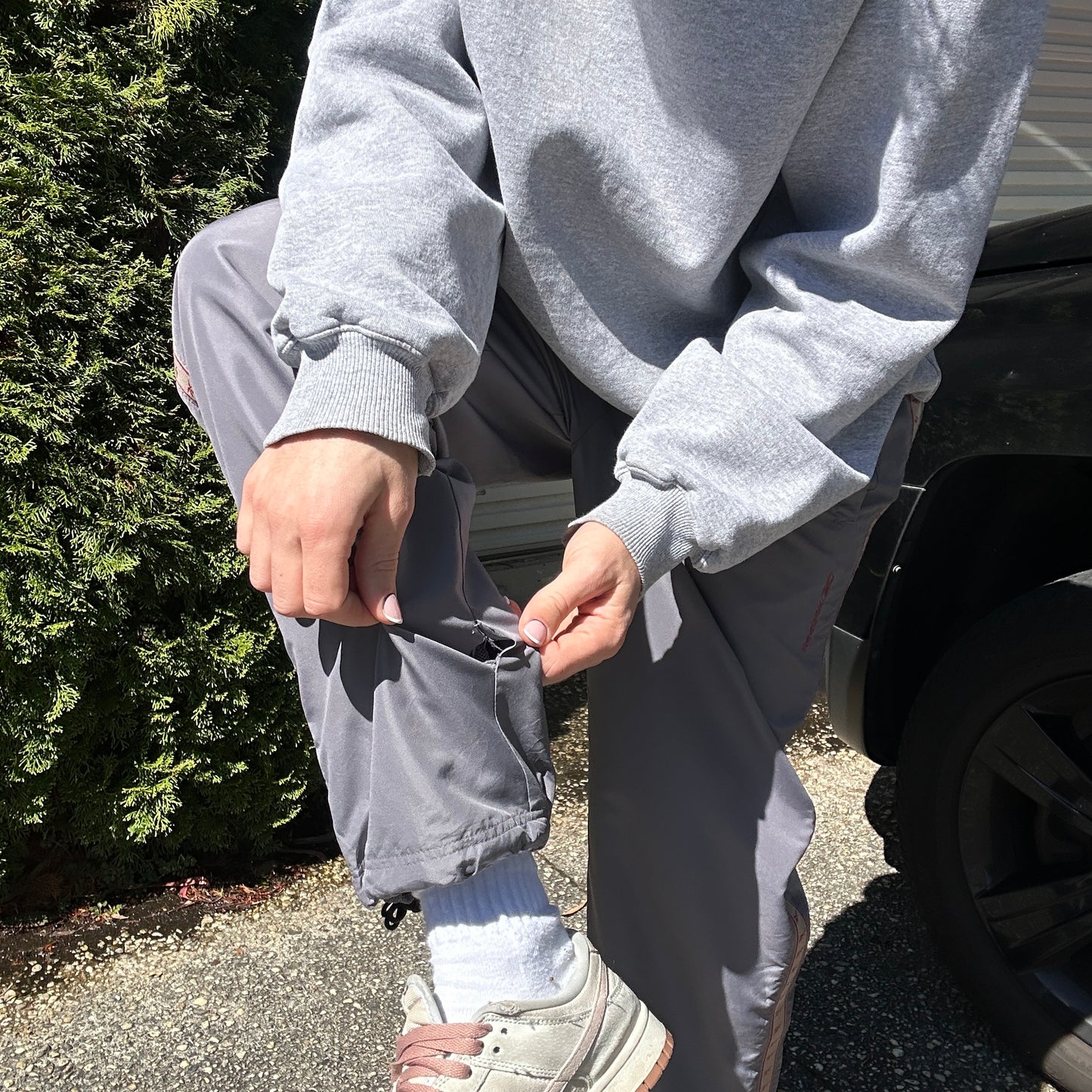 Vintage Reebok Grey Track Pants - M