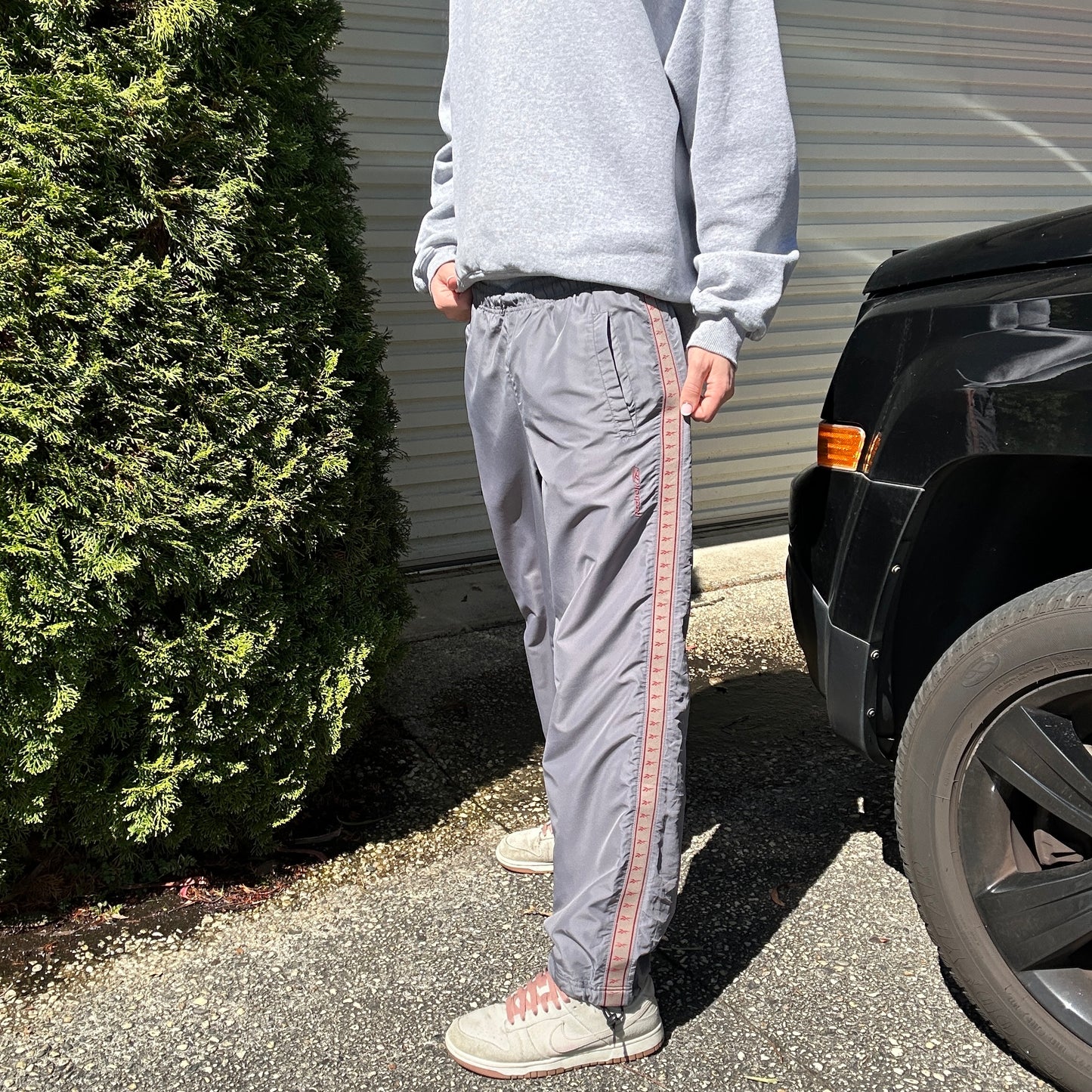 Vintage Reebok Grey Track Pants - M