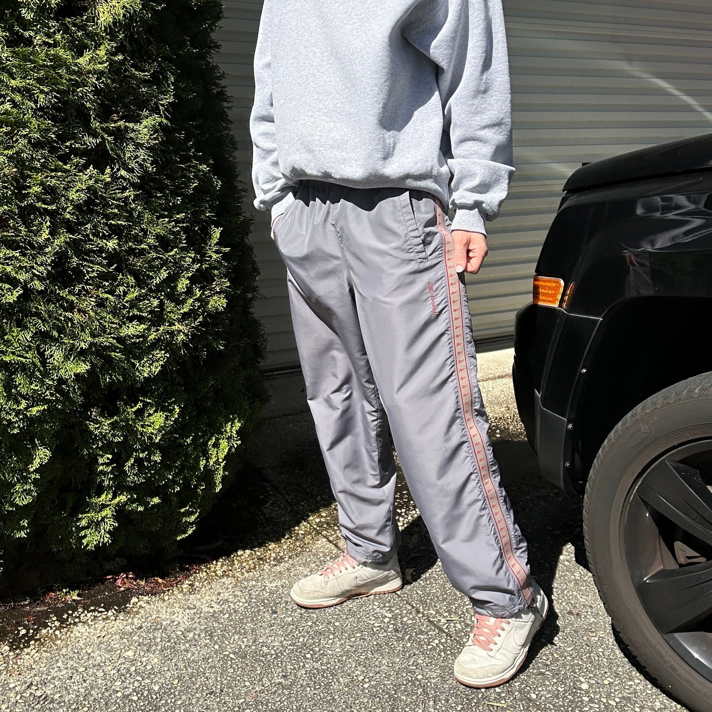Vintage Reebok Grey Track Pants - M