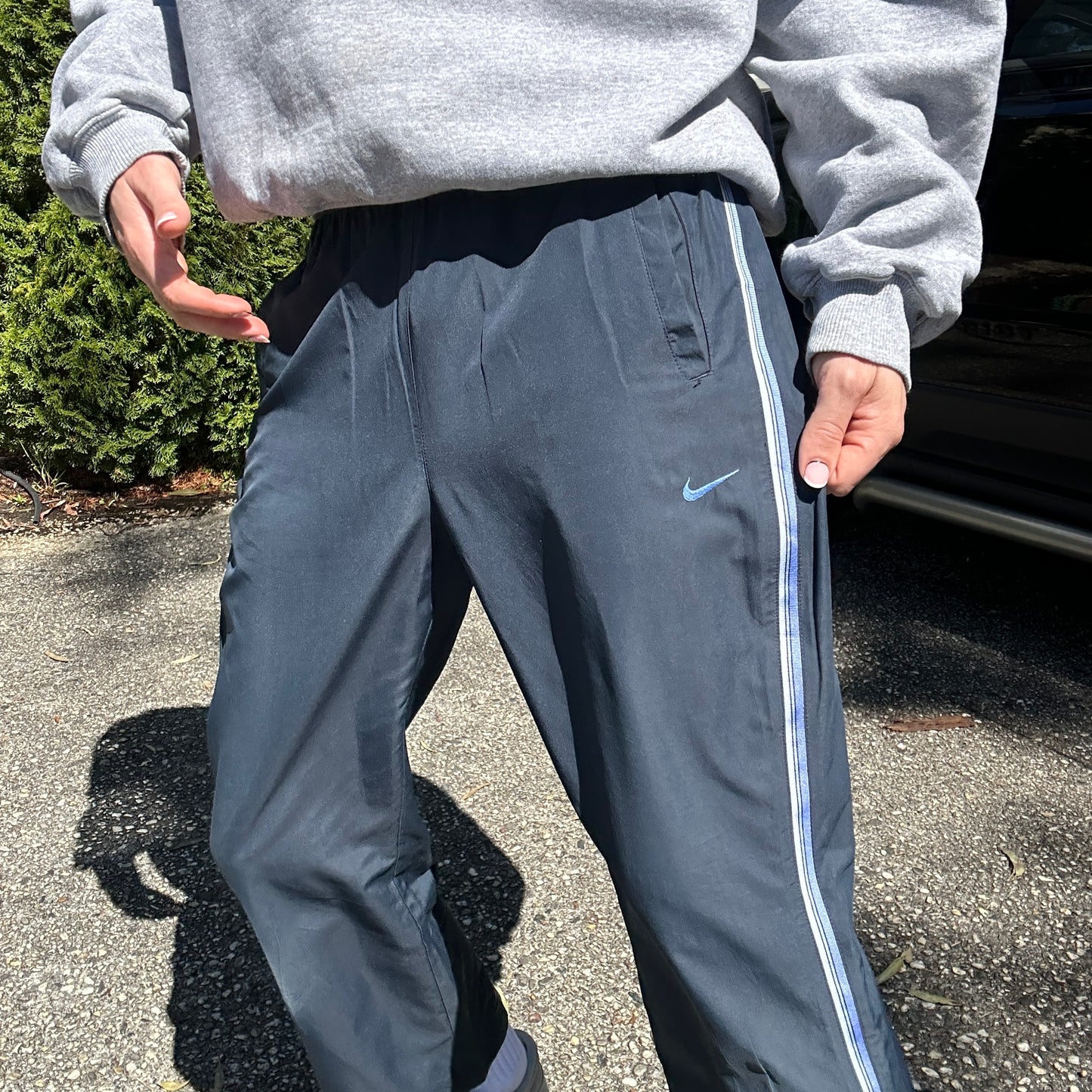 Vintage Nike Navy Track Pants - M(W)