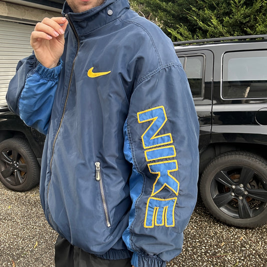 90's Nike Spellout Puffer Jacket - XL