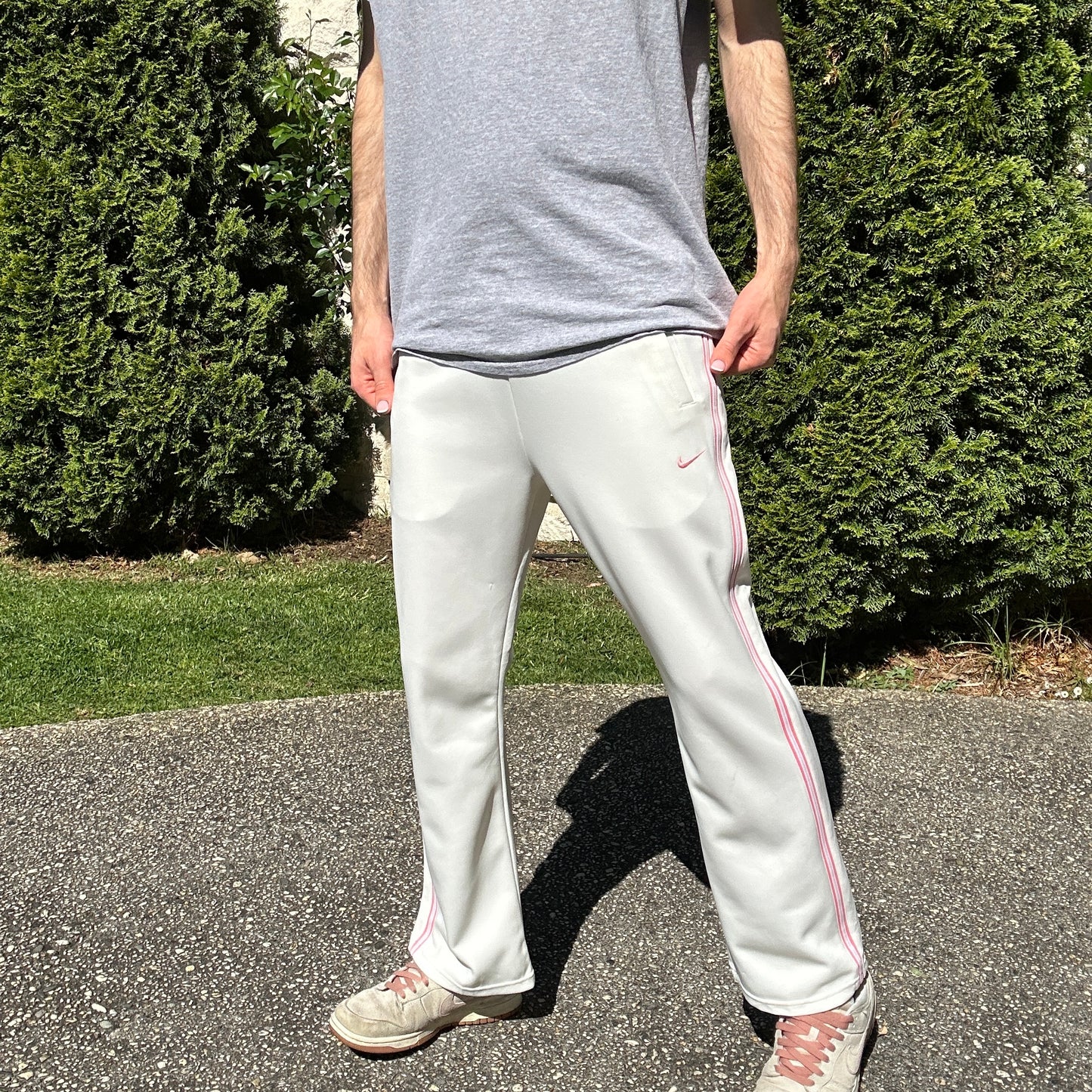 Vintage Nike White Track Pants - S(W)