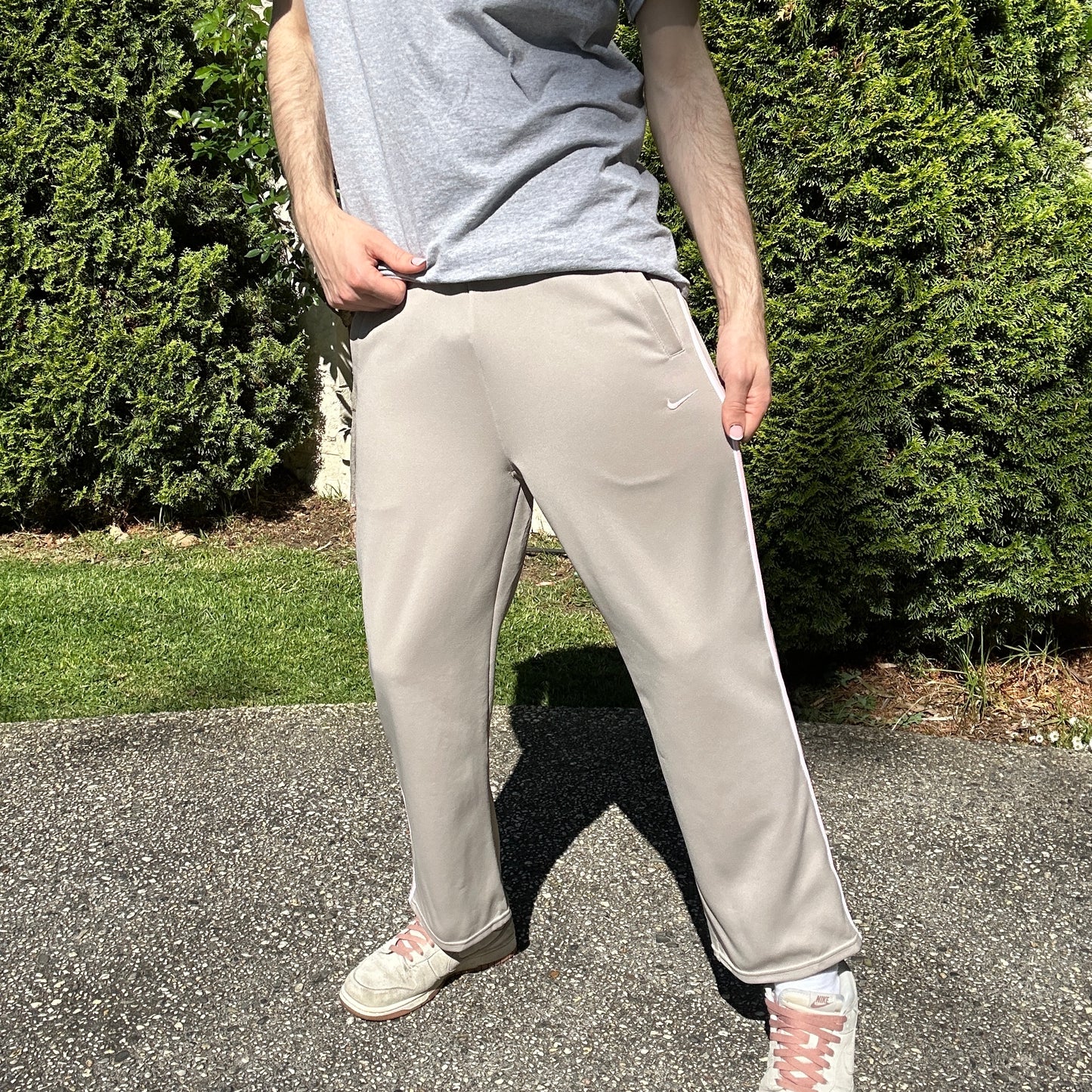 Vintage Nike Beige Track Pants - S(W)