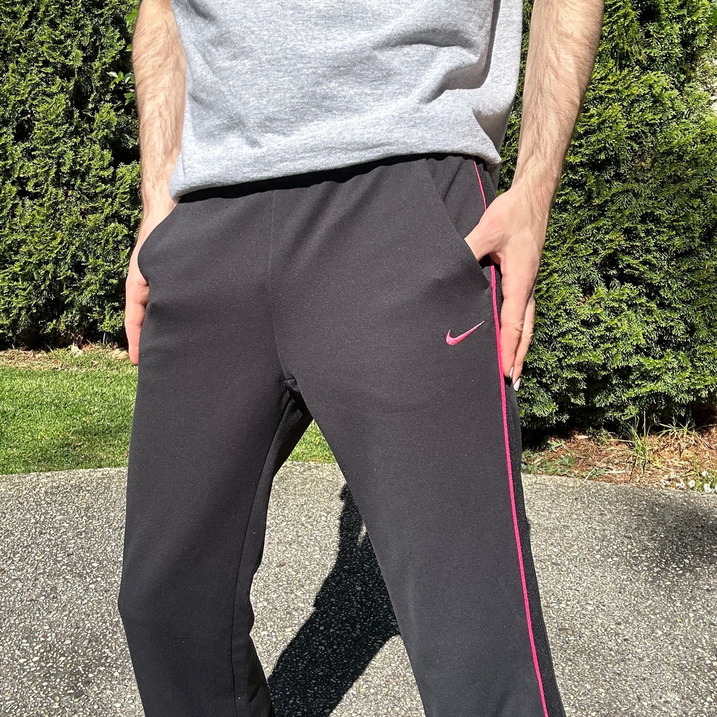 Vintage Nike Black & Pink Track pants - L(W)