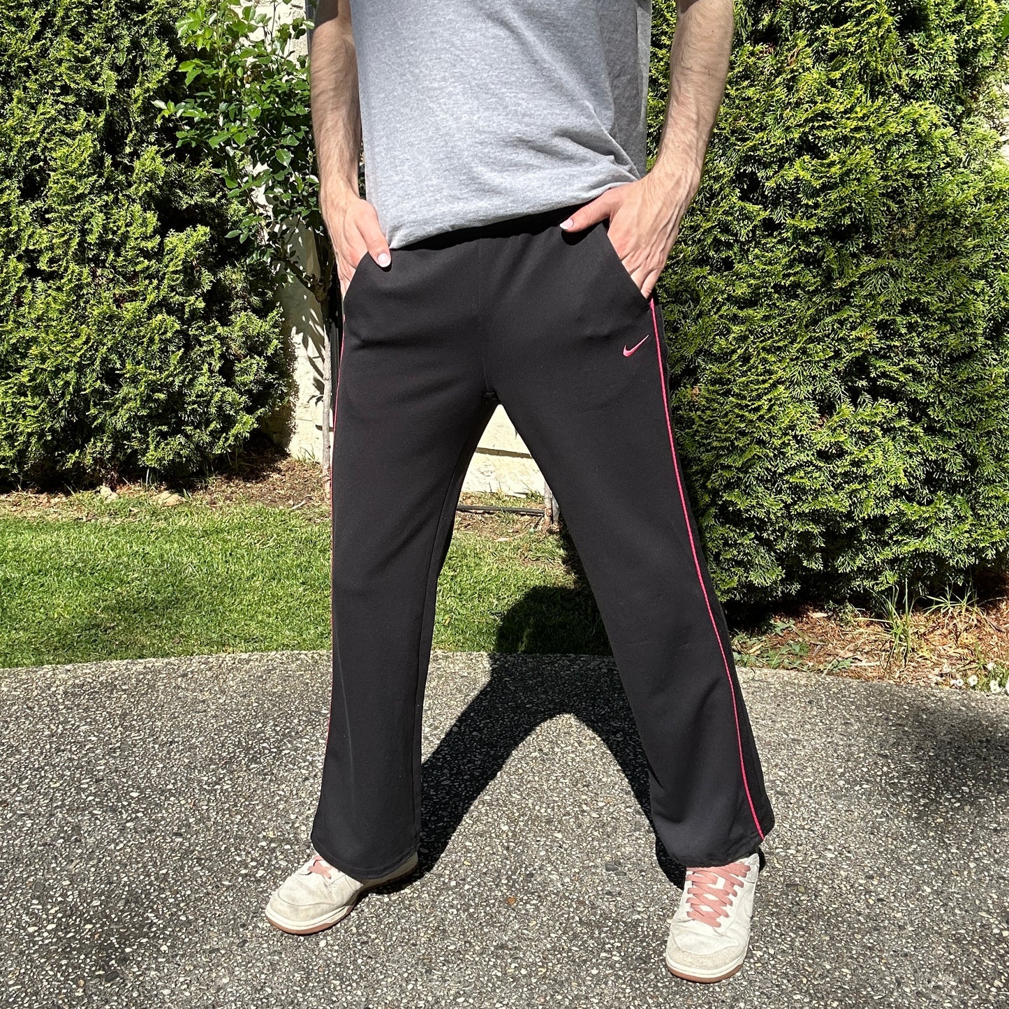 Vintage Nike Black & Pink Track pants - L(W)