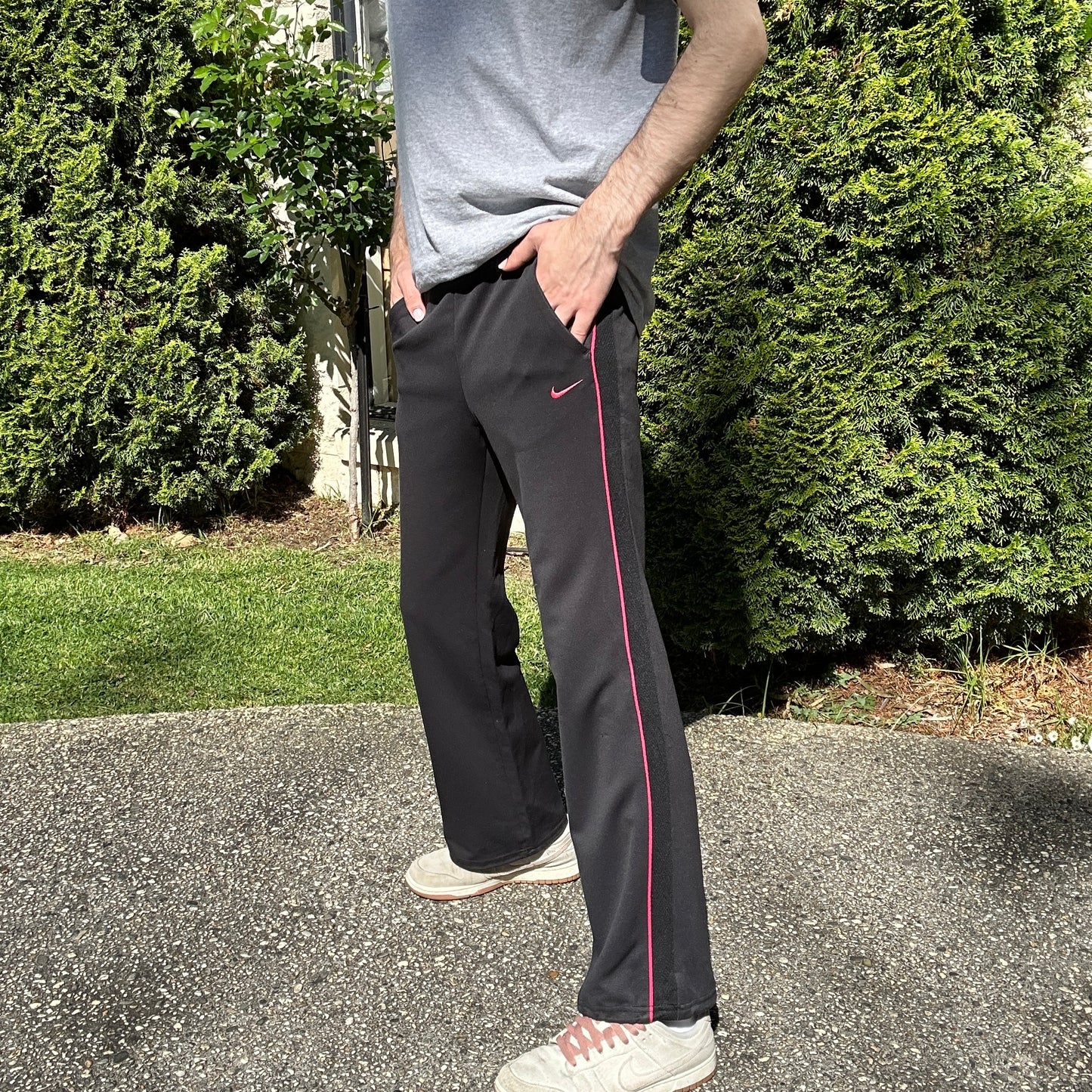 Vintage Nike Black & Pink Track pants - L(W)