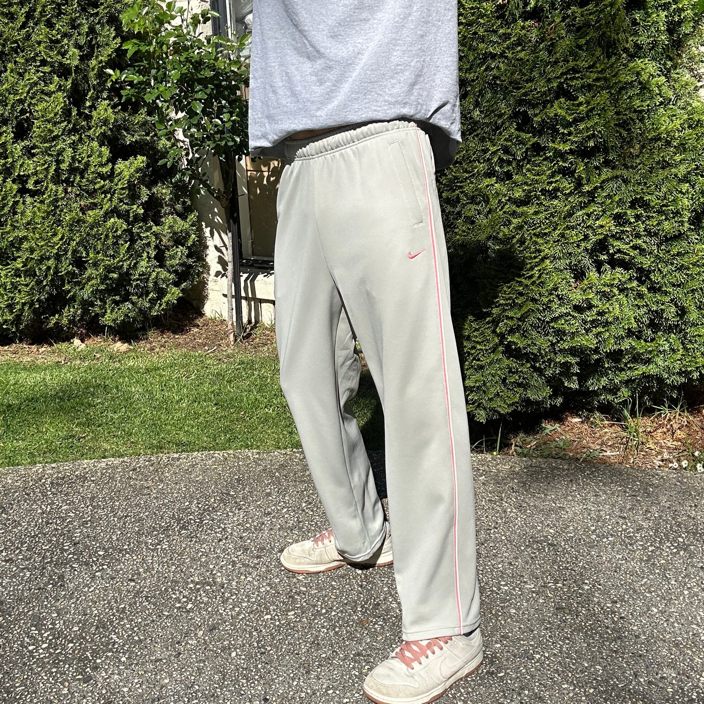 Vintage Nike Beige Track Pants - L(W)