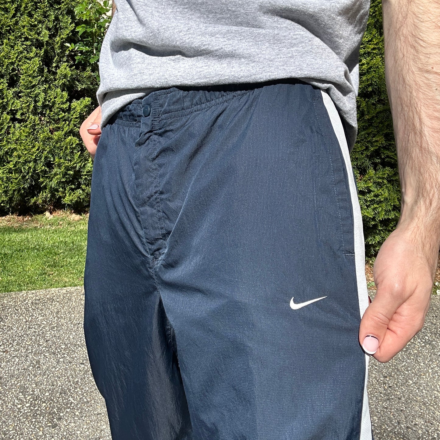 Vintage NIke Navy Track Pants - M