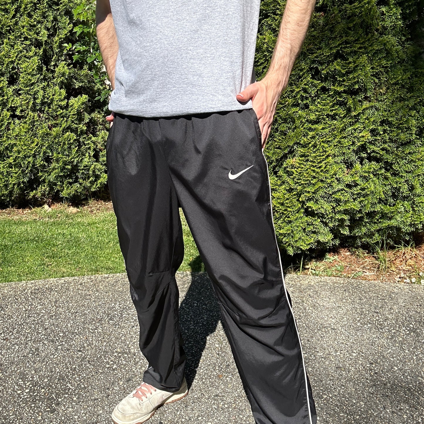 Vintage Nike Black Track Pants -M