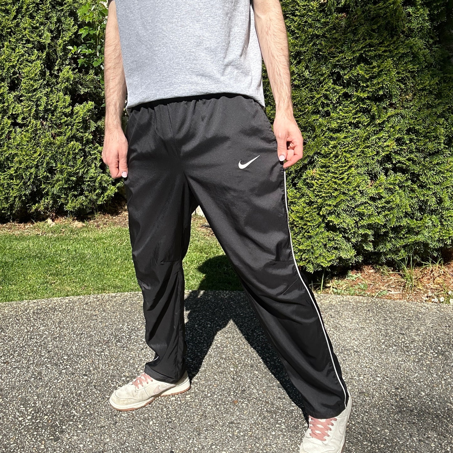 Vintage Nike Black Track Pants - M