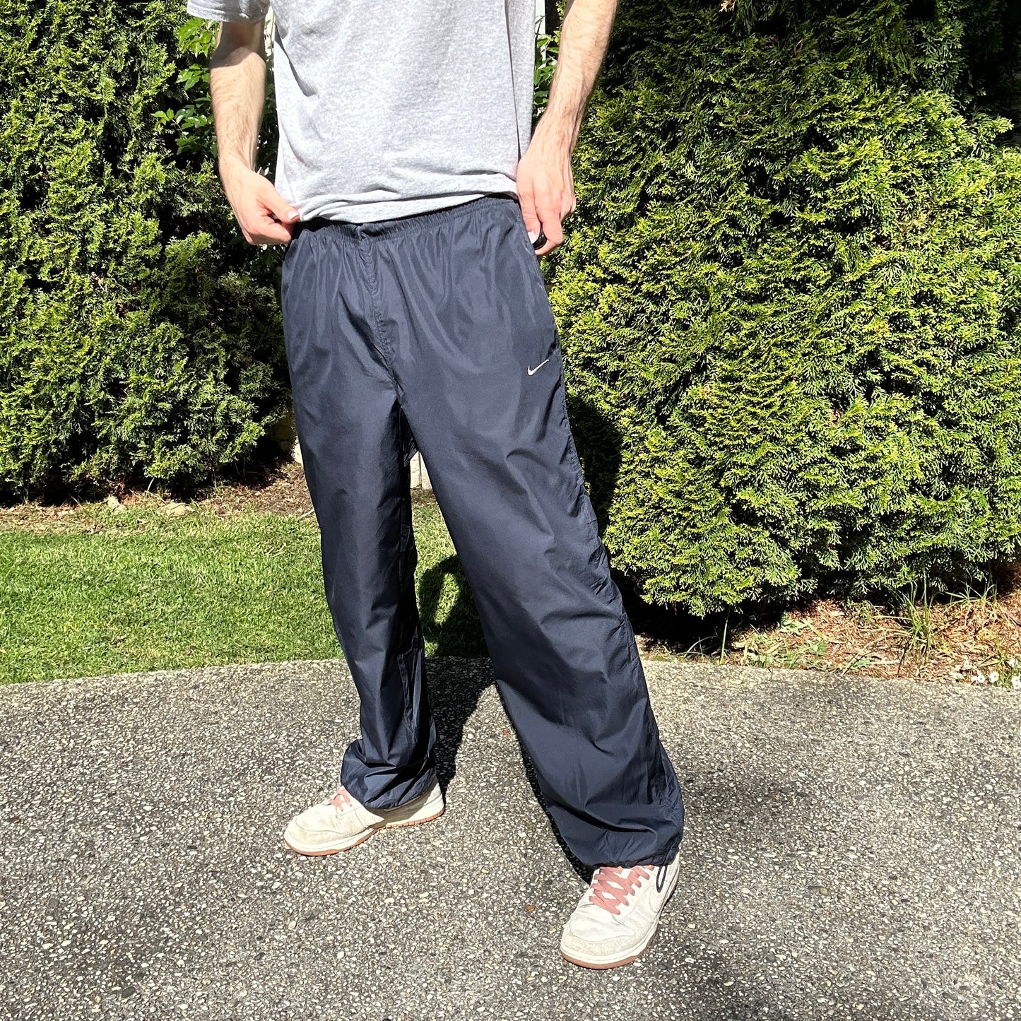 Vintage Navy Nike Track Pants - L