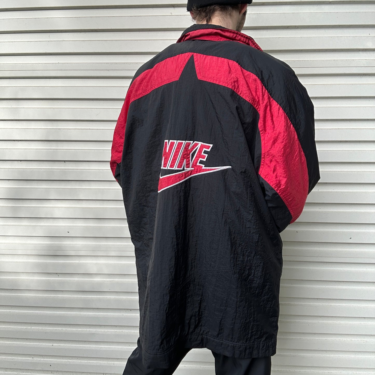 1990's Nike Big Logo Puffer Jacket - L