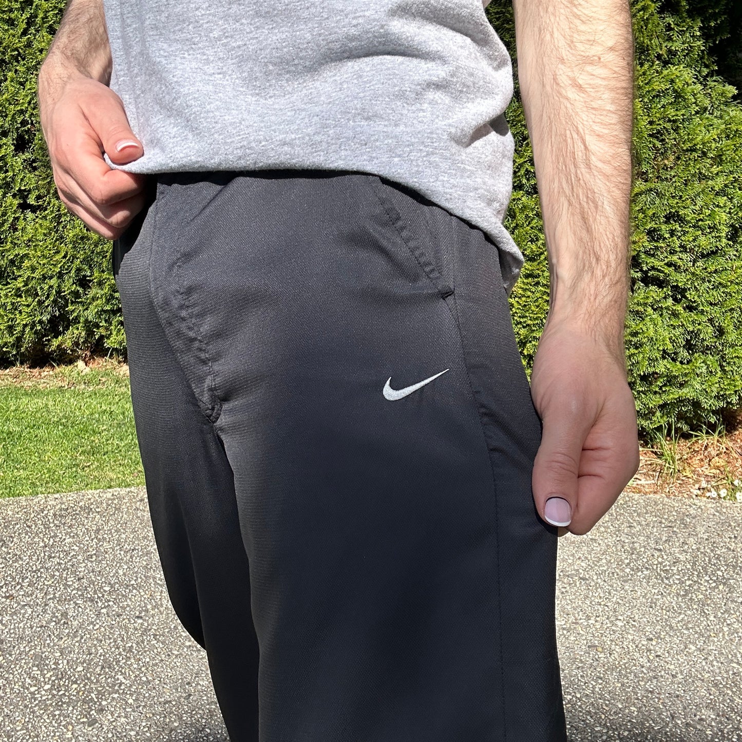 Vintage Black Nike Track Pants - M