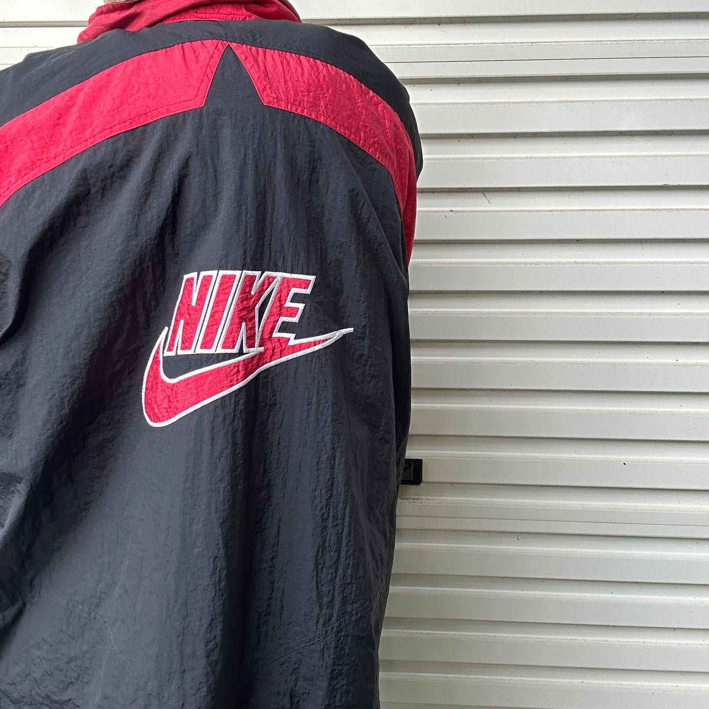 1990's Nike Big Logo Puffer Jacket - L