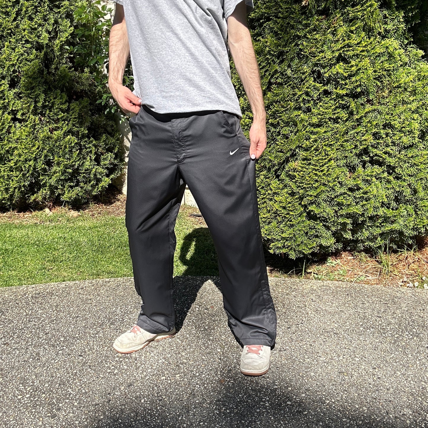 Vintage Black Nike Track Pants - M