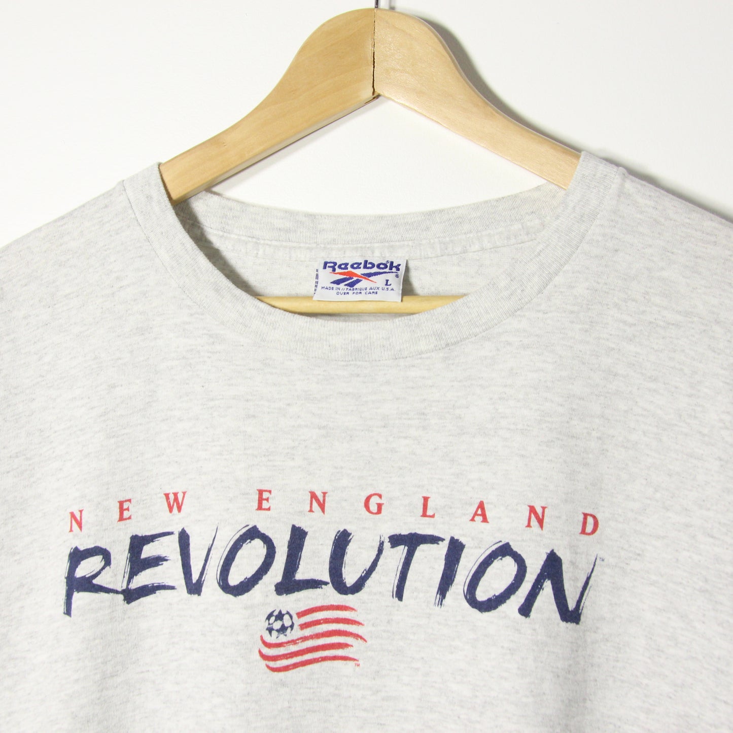 1990's Reebok New England Soccer Tee - L