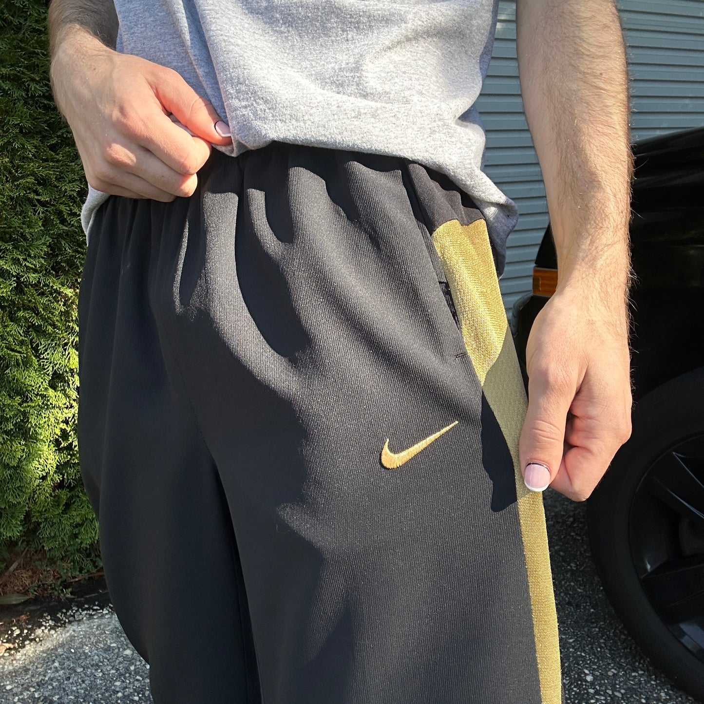 Vintage Nike Black Track Pants - XL