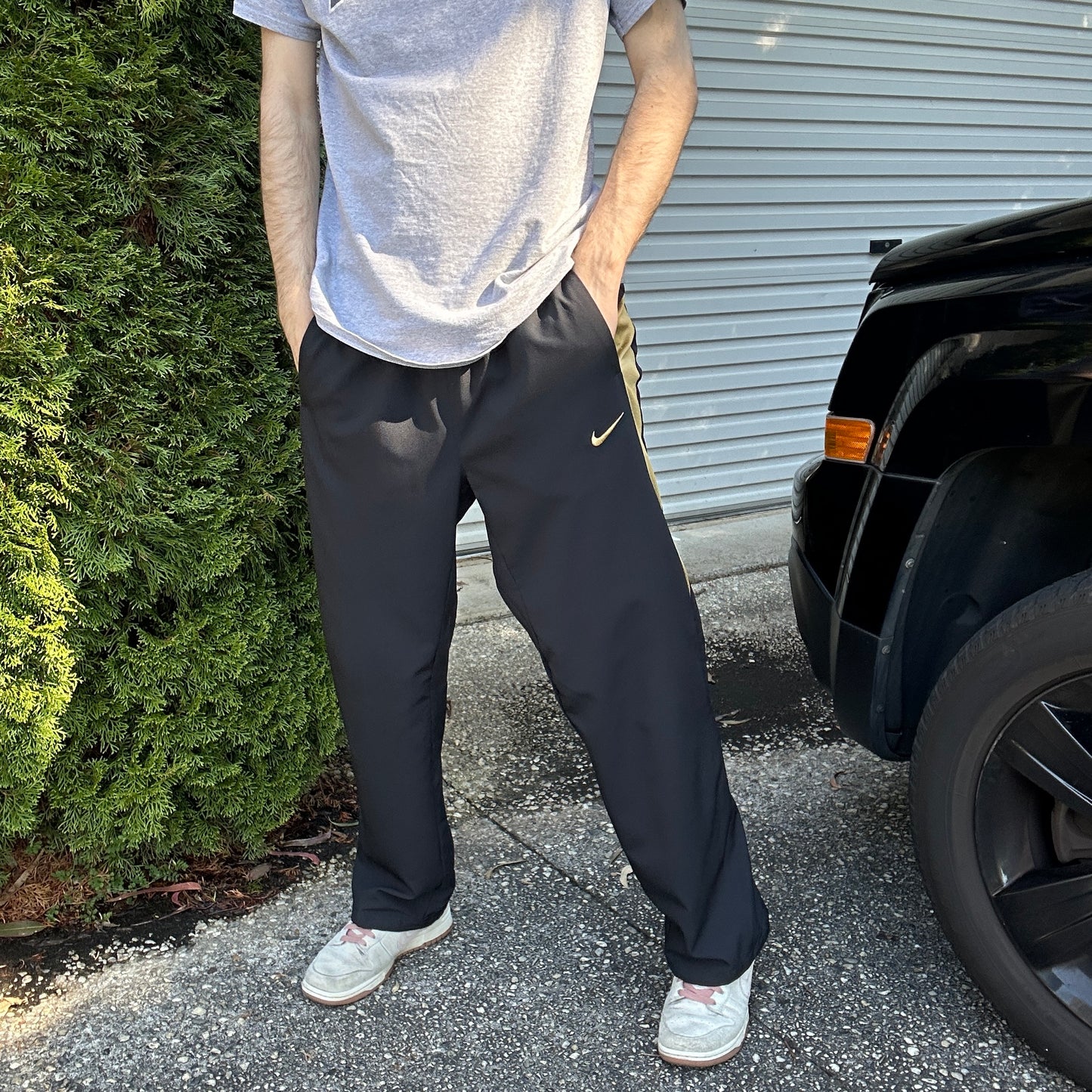 Vintage Nike Black Track Pants - XL