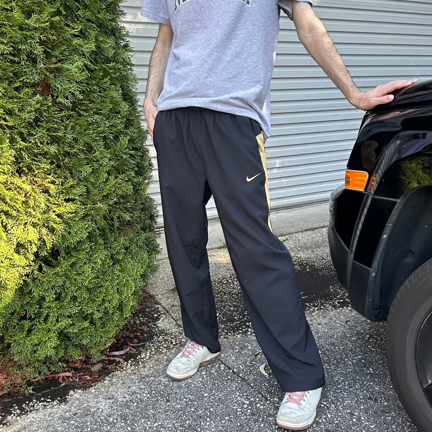 Vintage Nike Black Track Pants - XL