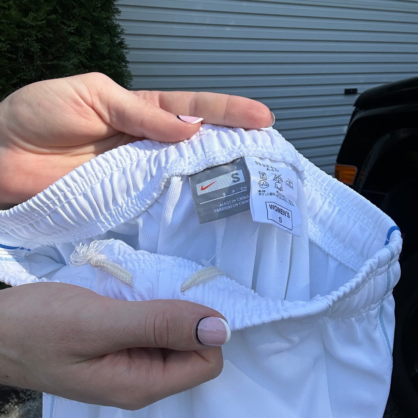 Vintage NIke White Track Pants - S(W)