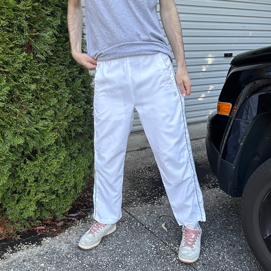 Vintage White Nike Track Pants - M(W)