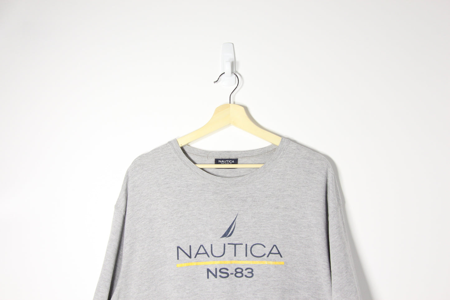 Preloved Nautica Grey T-shirt - XL