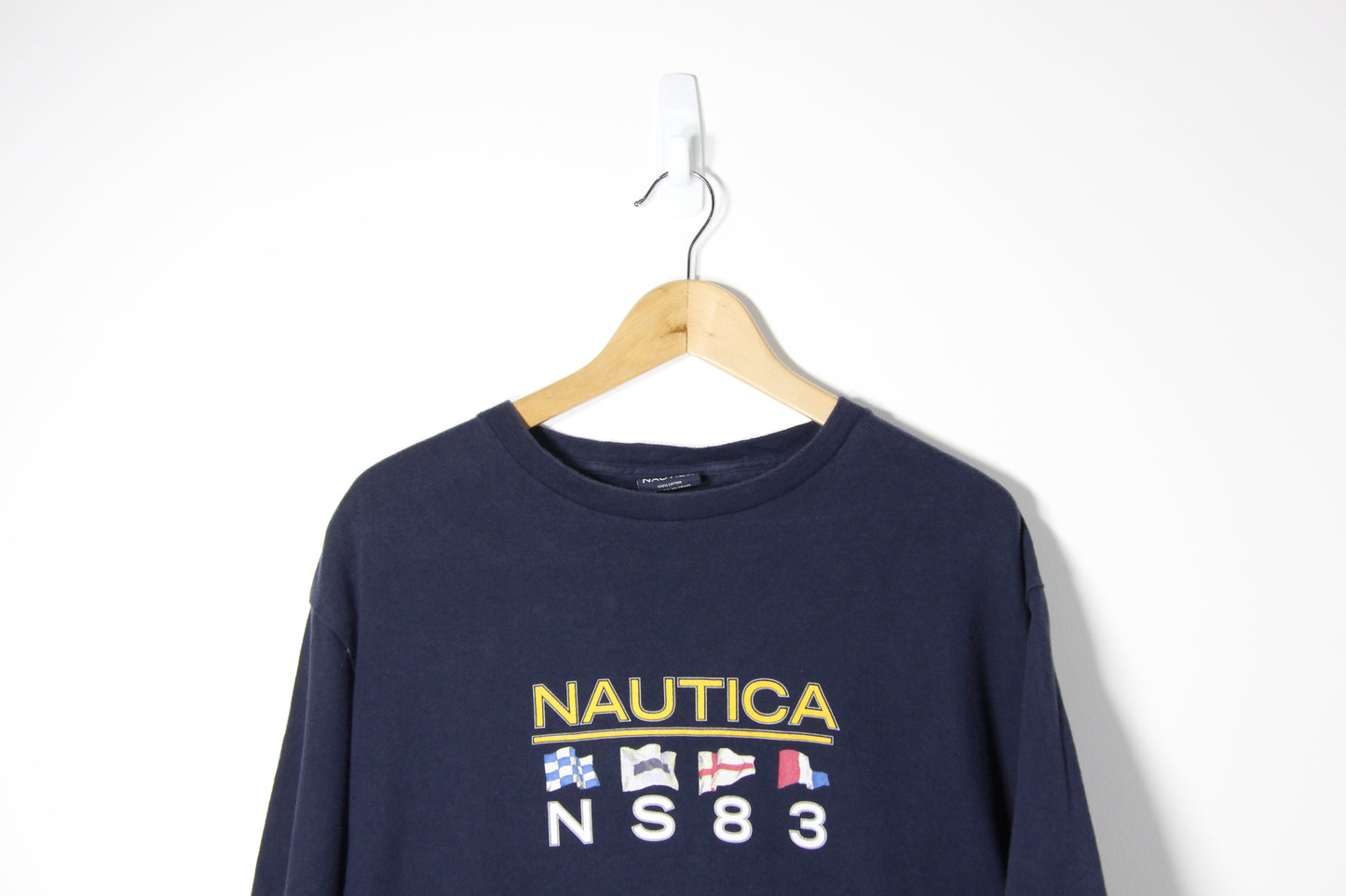 Preloved Navy Nautica T-shirt - XL