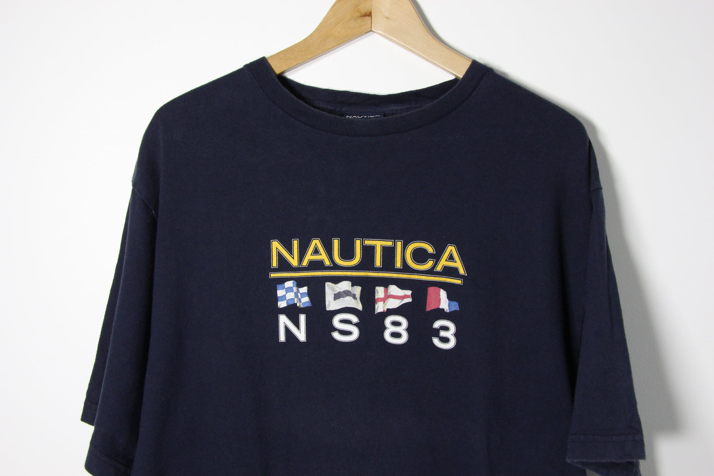 Preloved Navy Nautica T-shirt - XL