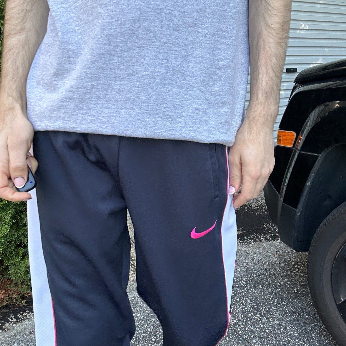 Vintage Navy NIke TRack Pants - L