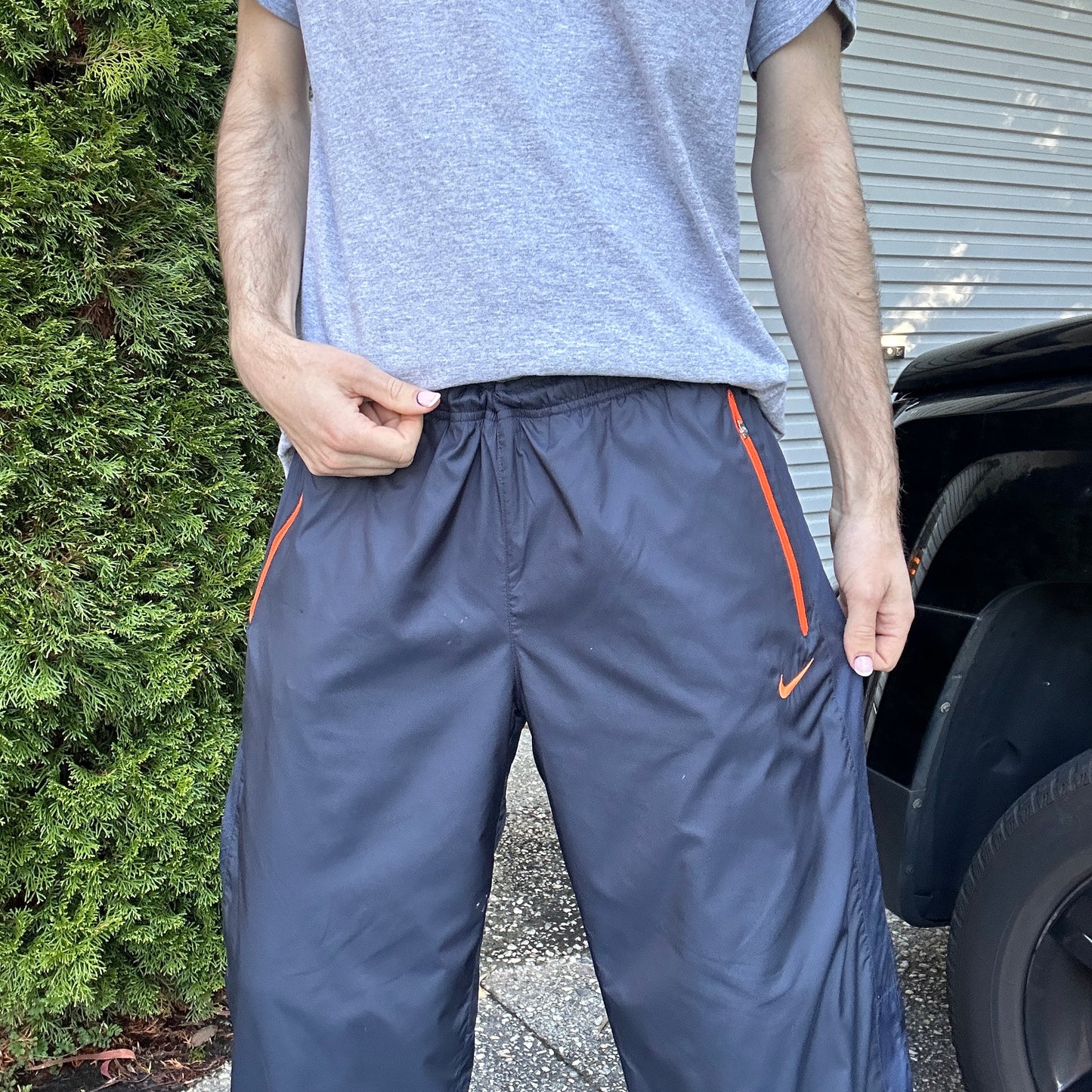 Vintage Nike Navy Track Pants - L