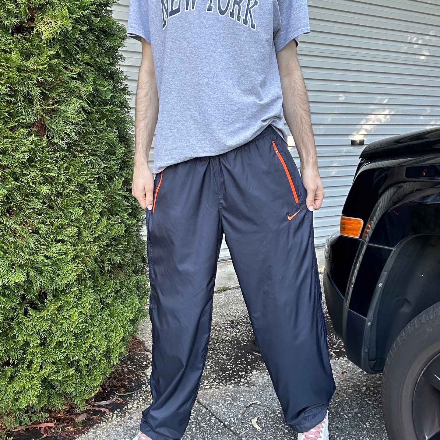 Vintage Nike Navy Track Pants - L