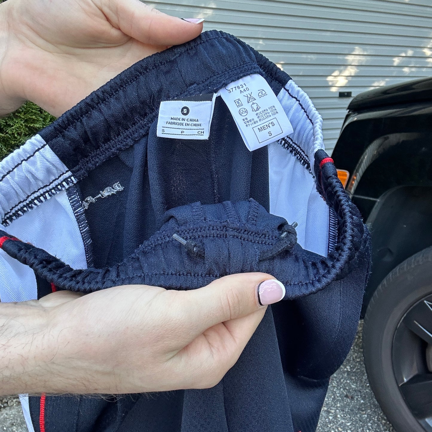 Vintage Navy Nike Track Pants - S