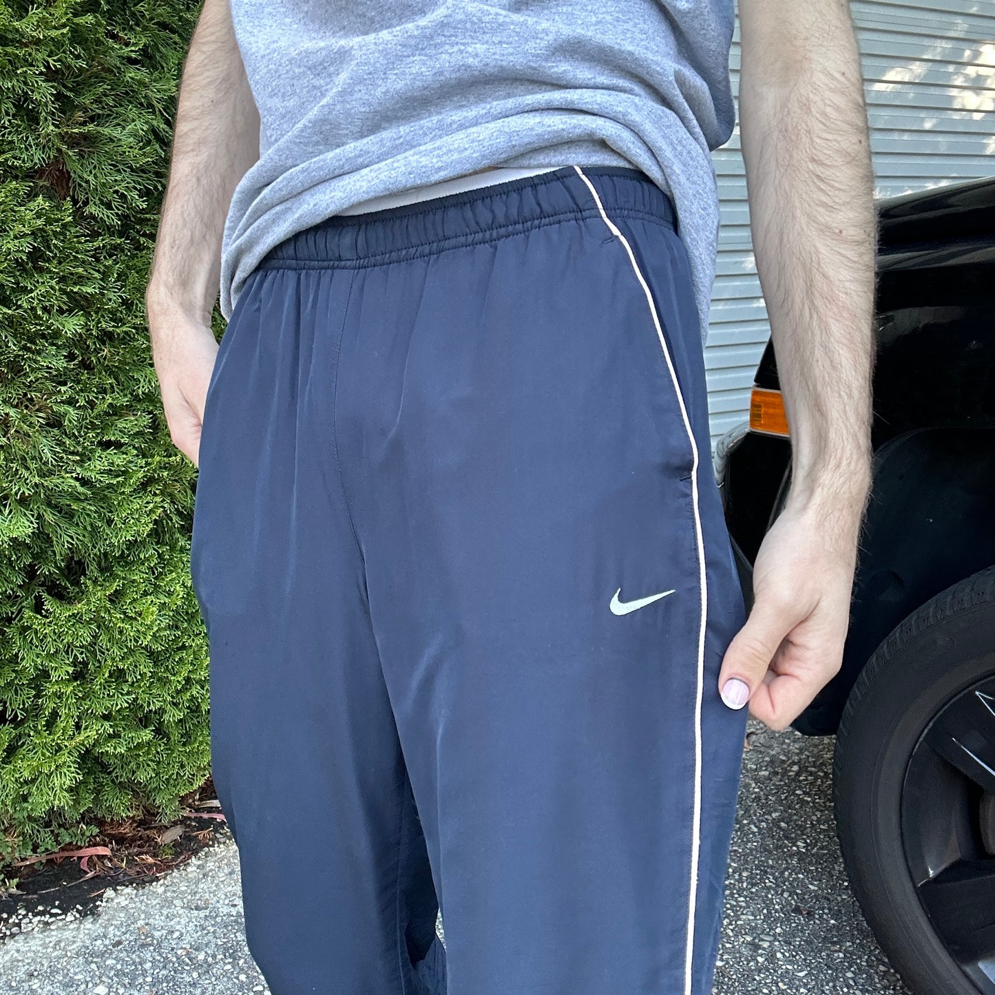 Vintage Nike Navy Track Pants - M(W)