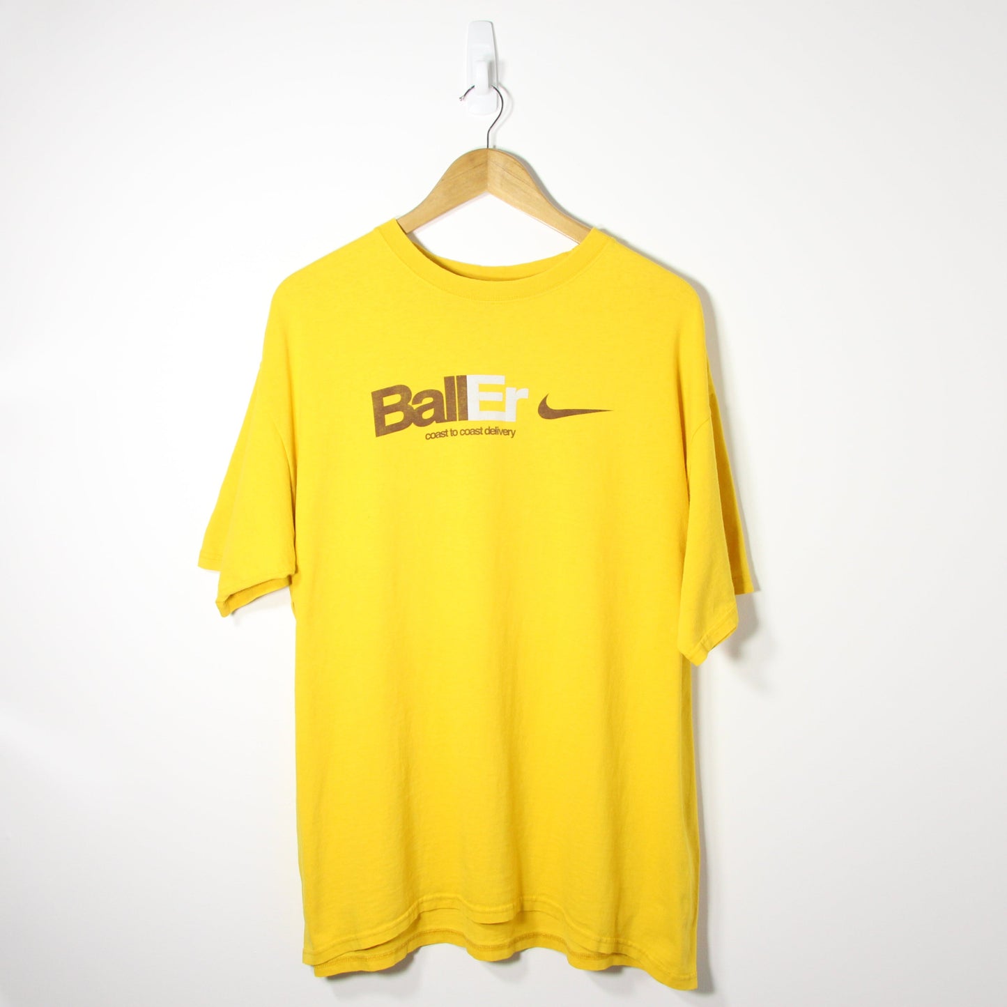 Vintage Yellow Nike T-shirt - L