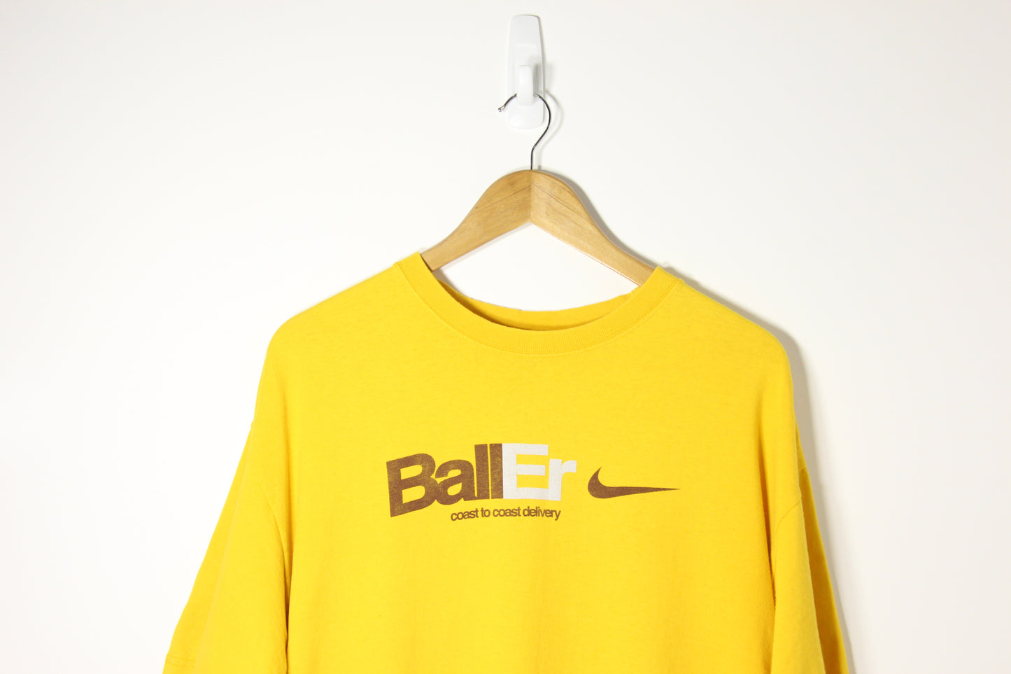 Vintage Yellow Nike T-shirt - L