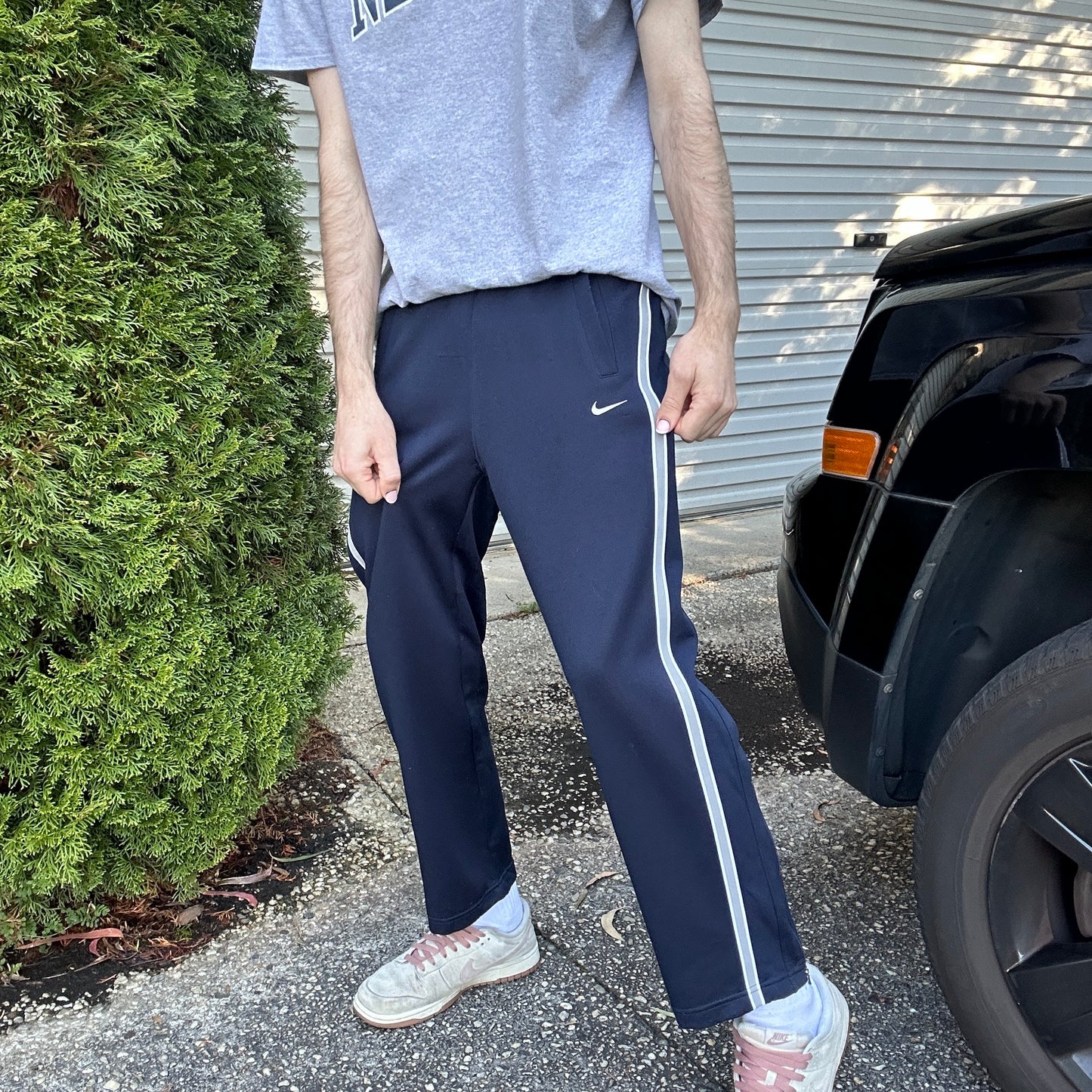 Vintage Nike Navy Track Pants - S