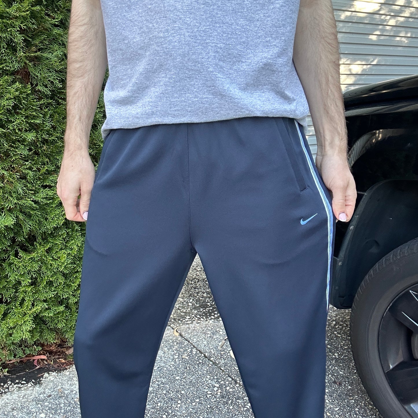 Vintage Navy Nike Track Pants -L(W)